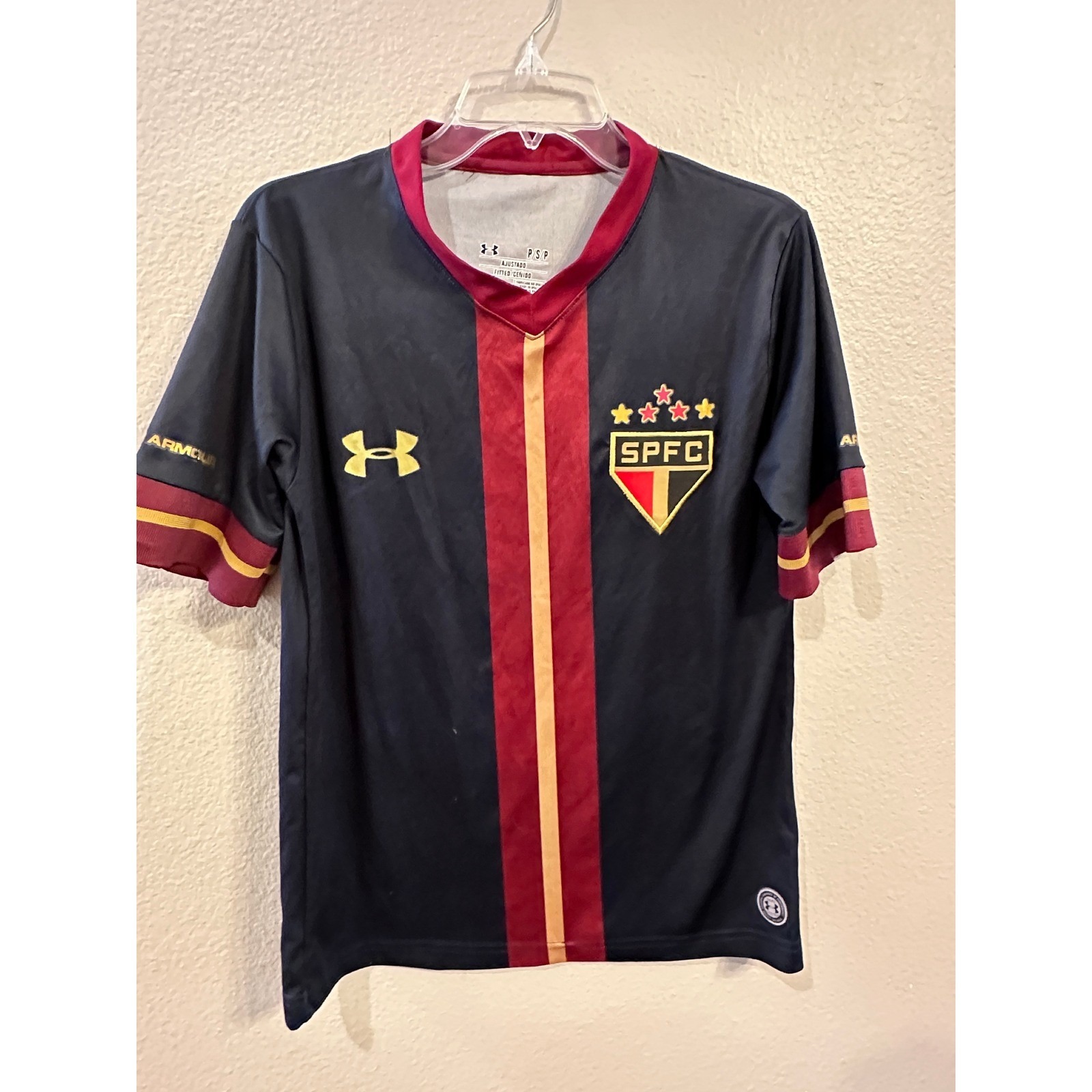 Under Armour Spfc Soccer Jersey Fitted Heatgear R. Ceni #01 Autograph S